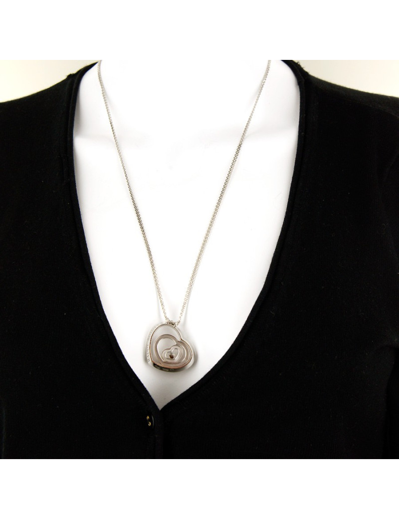 Collier "Happy Spirit" CHOPARD or blanc et diamant