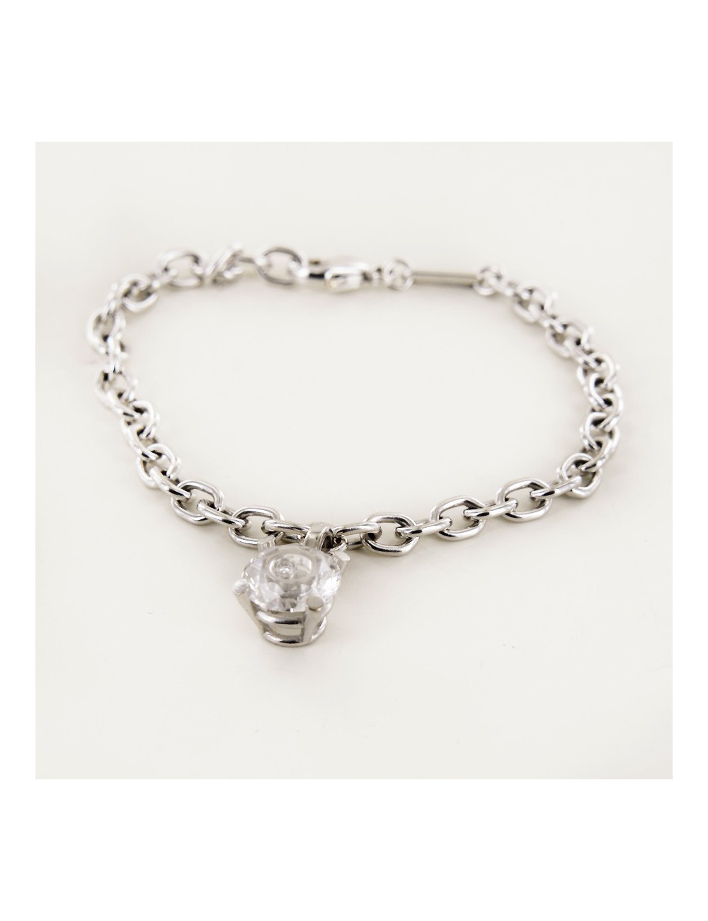 Bracelet "Happy Spirit" CHOPARD or blanc et diamant