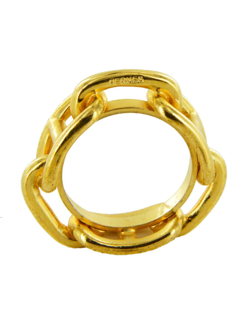 Anneau  de foulard HERMES doré
