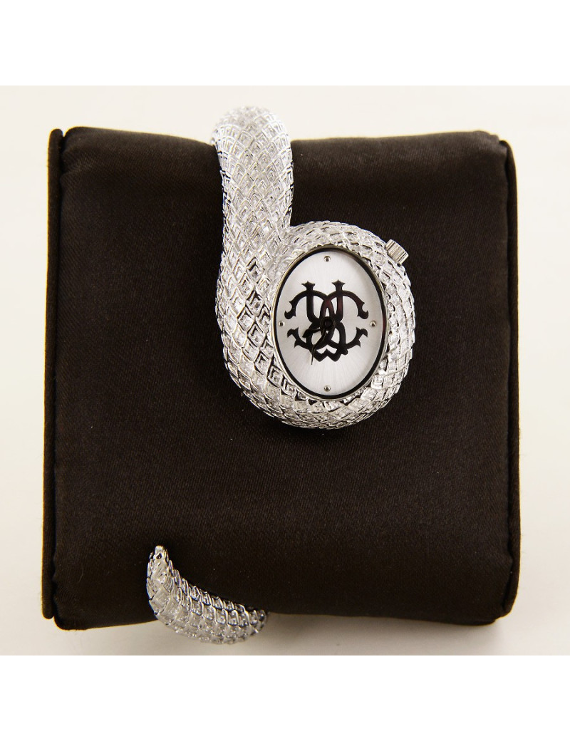 Montre Roberto Cavalli acier serpent