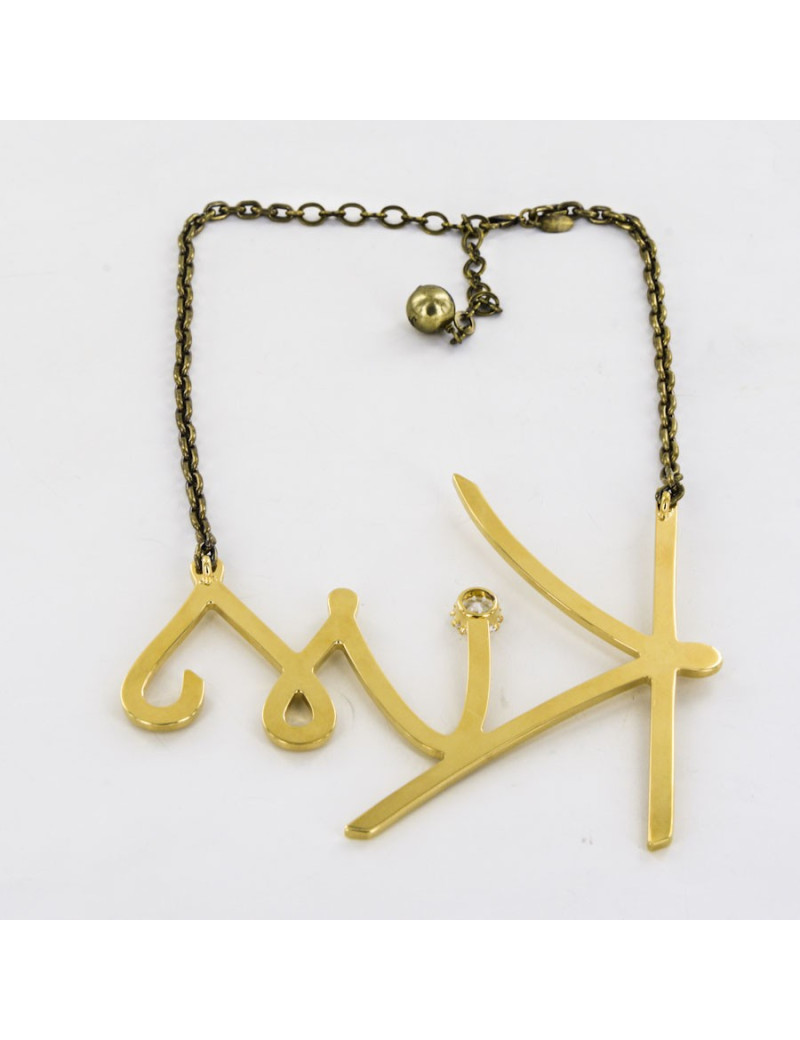 Collier "Kiss" LANVIN doré