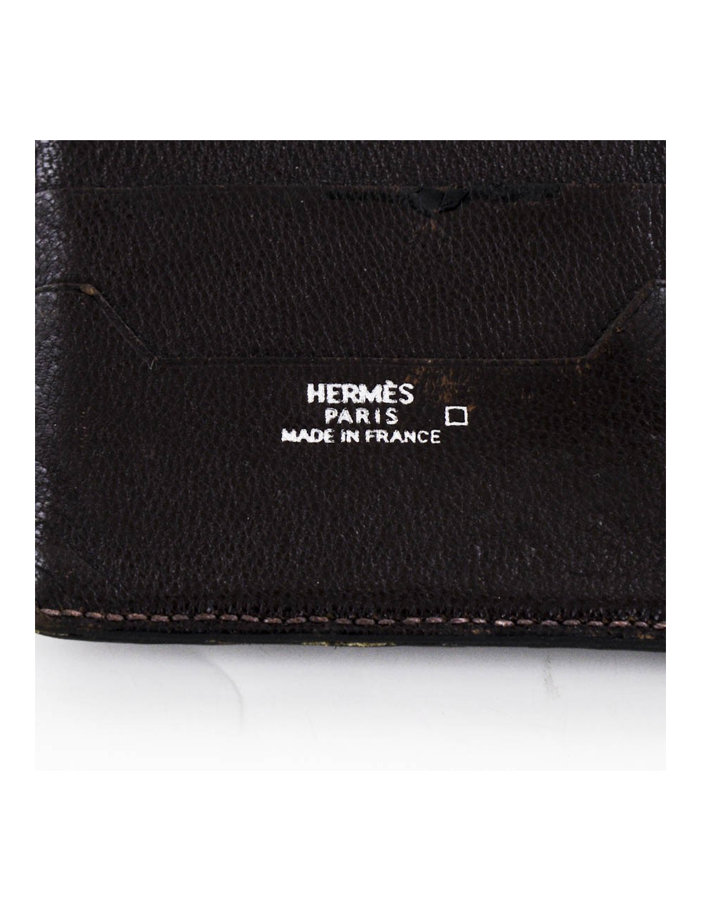 Portefeuille HERMES en crocodile vintage