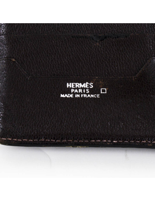 Portefeuille HERMES en crocodile vintage