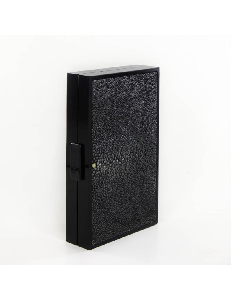 Minaudière en galuchat CELINE gris caviar