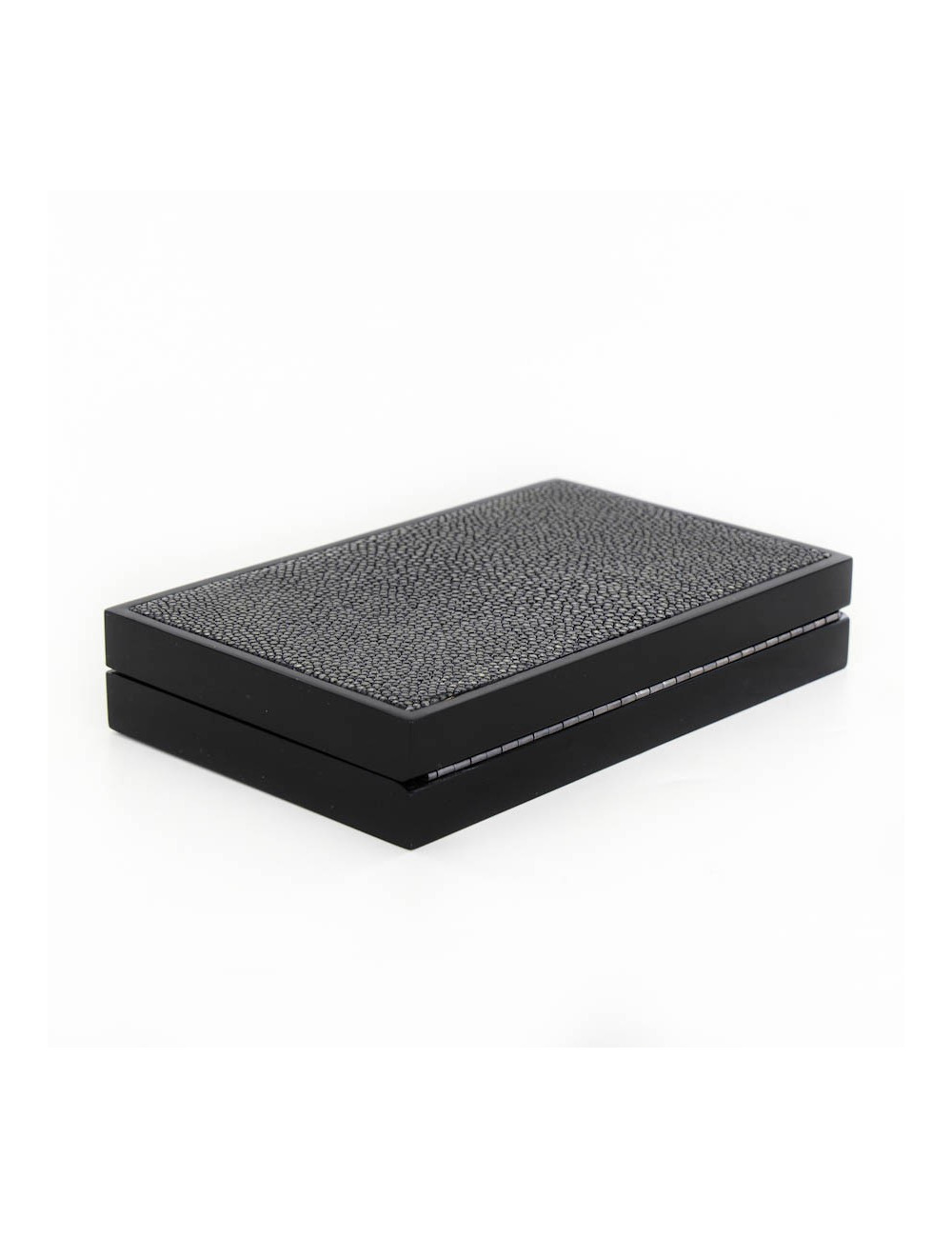 Minaudière en galucgat CELINE gris caviar