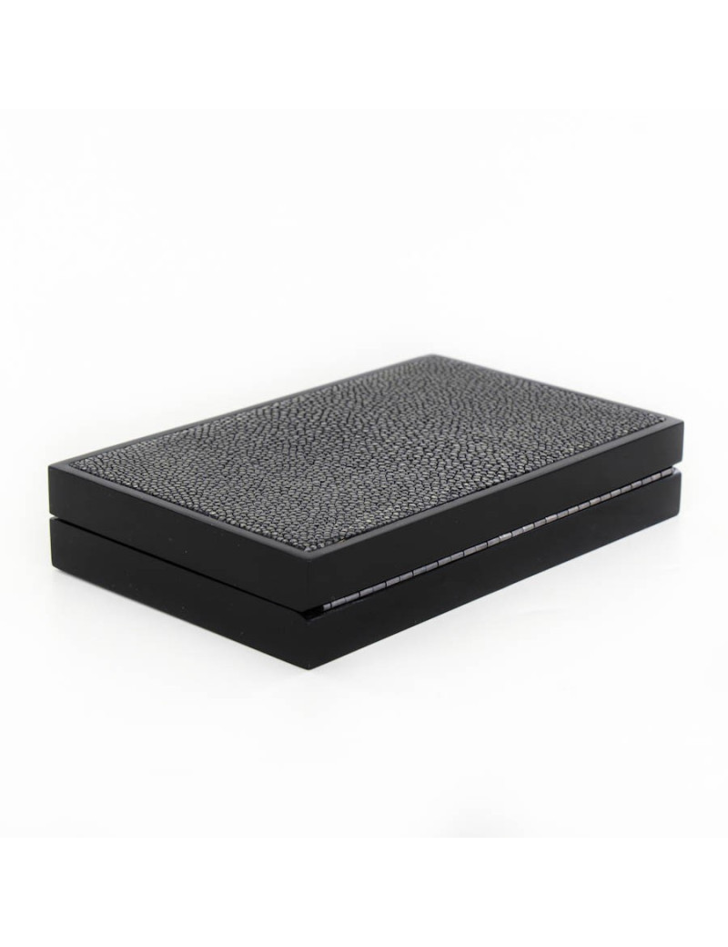 Minaudière en galuchat CELINE gris caviar