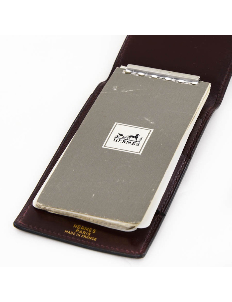 Bloc-notes HERMES rouge H
