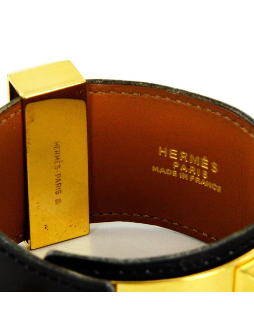 Manchette CDC médor HERMES BOX NOIR