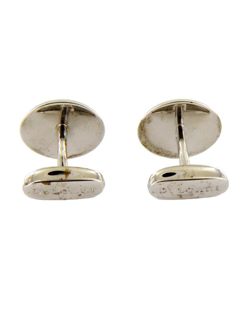Boutons de manchette BULGARI ARGENT 