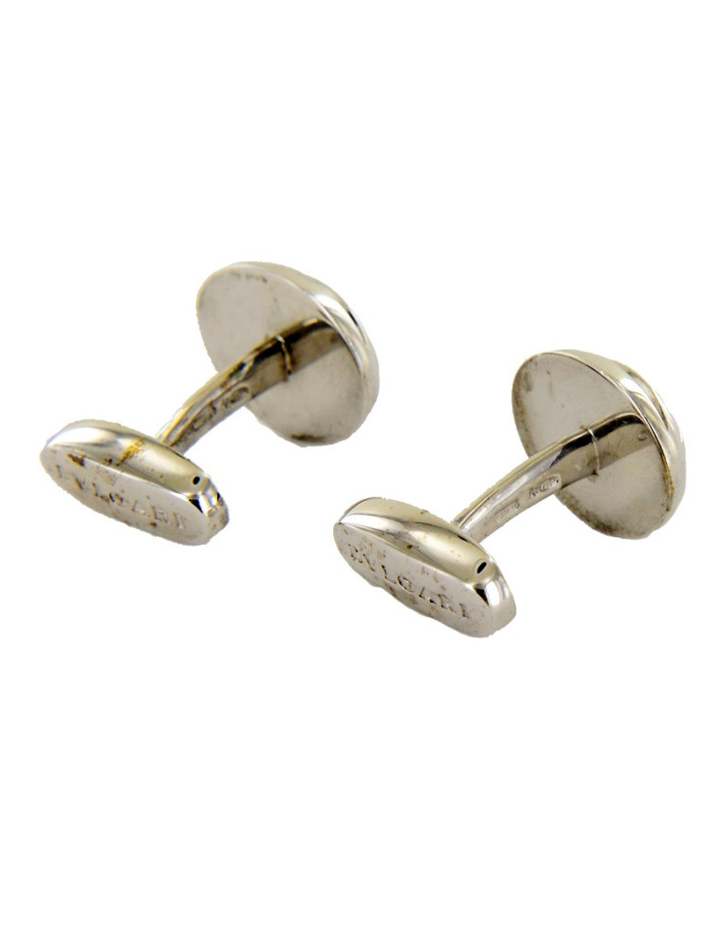 Boutons de manchette BULGARI ARGENT 