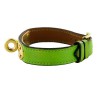 Bracelet HERMES cuir vert
