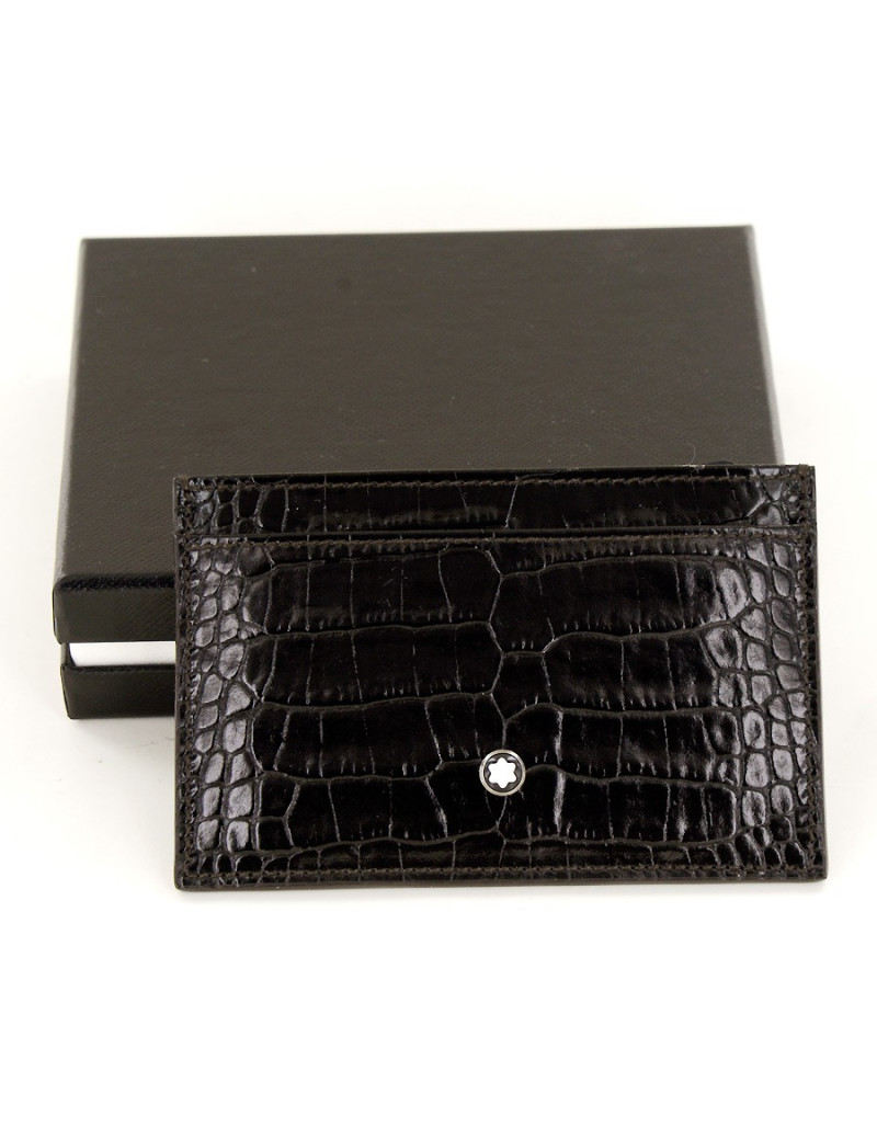 Porte-carte MONTBLANC  cuir noir 