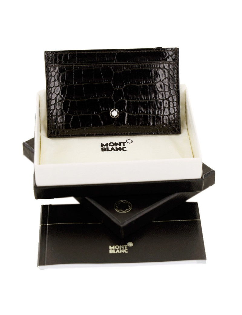 Porte-carte MONTBLANC  cuir noir 