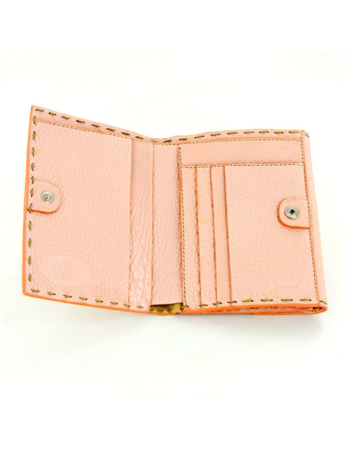 Porte-monnaie FENDI  vieux rose nacré