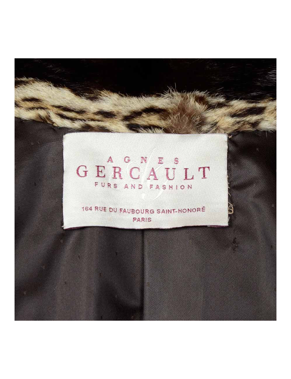 Veste 3/4 GERCAULT  t40 en fourrure oslo vintage