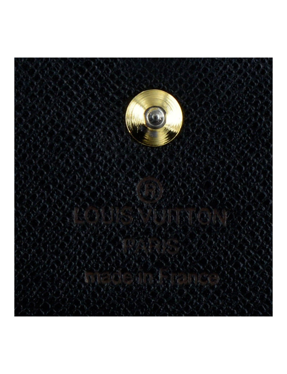 porte-carte LOUIS VUITTON cuir épi noir