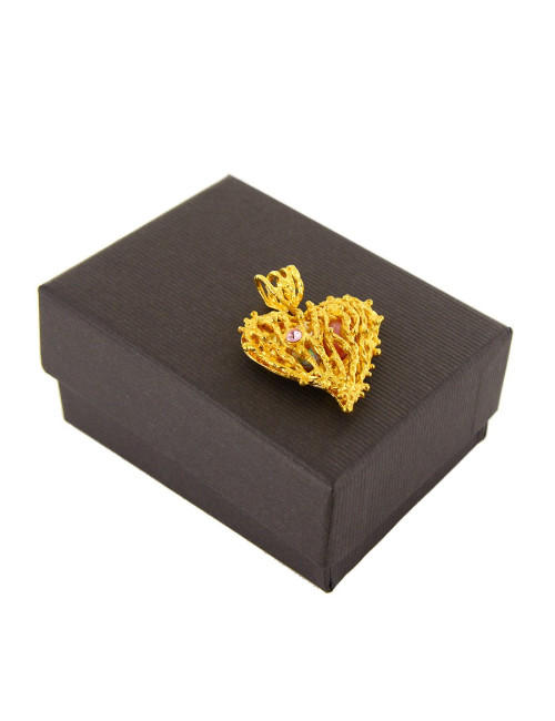 Coeur doré  pour collier CHRISTIAN LACROIX vintage