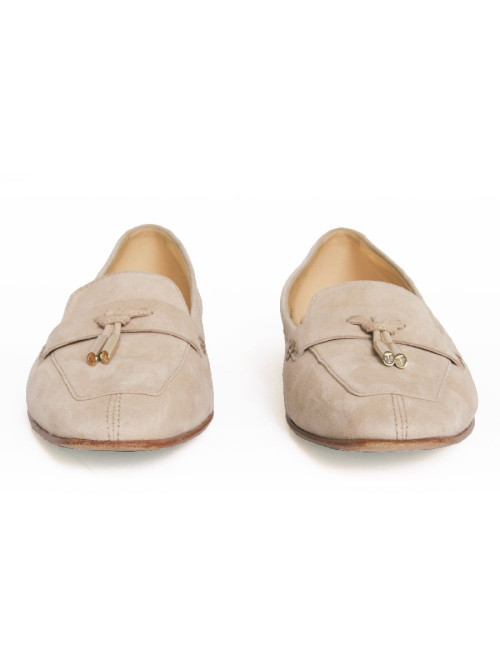 mocassins TOD' S T 38.5 daim beige