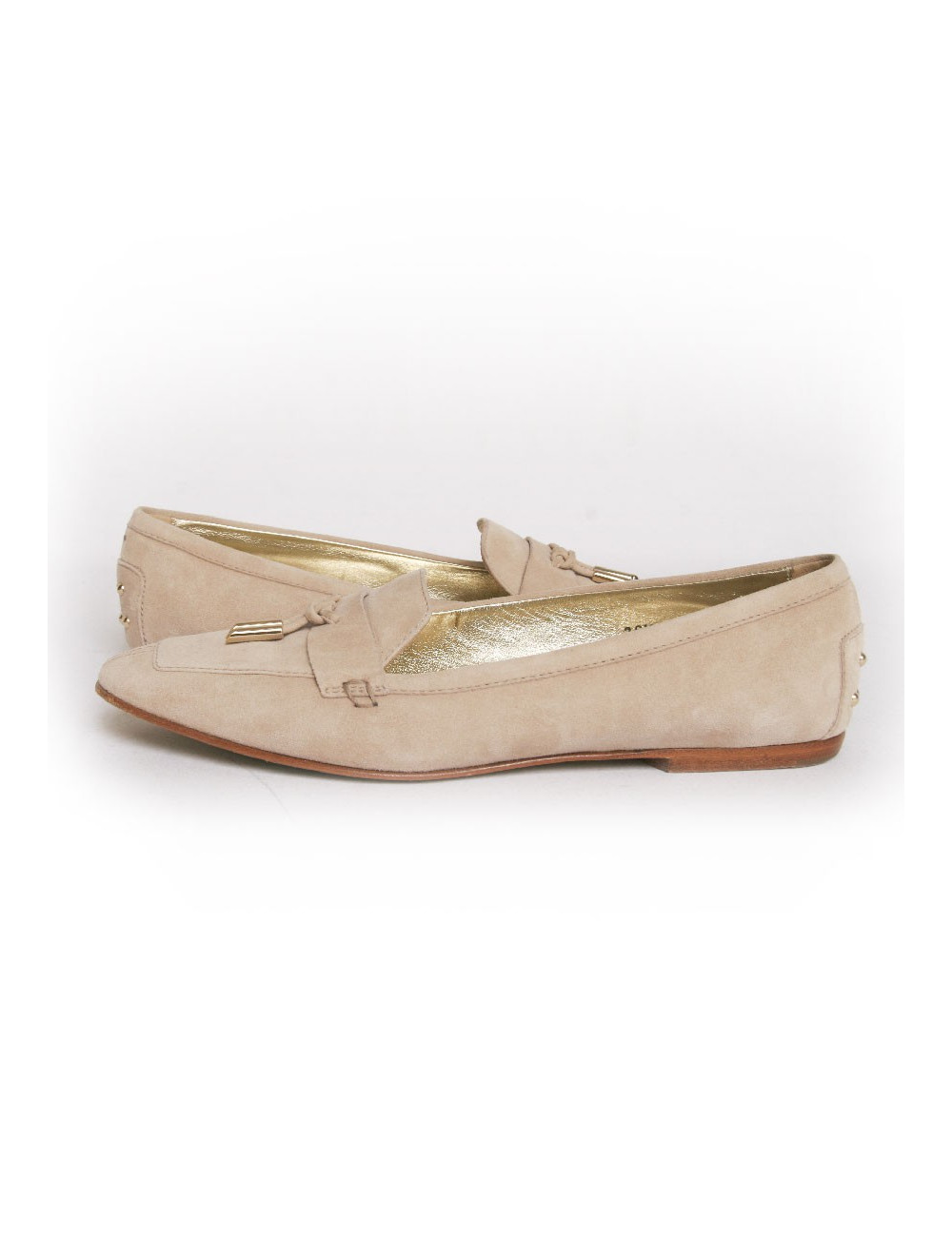 mocassins TOD' S T 38.5 daim beige