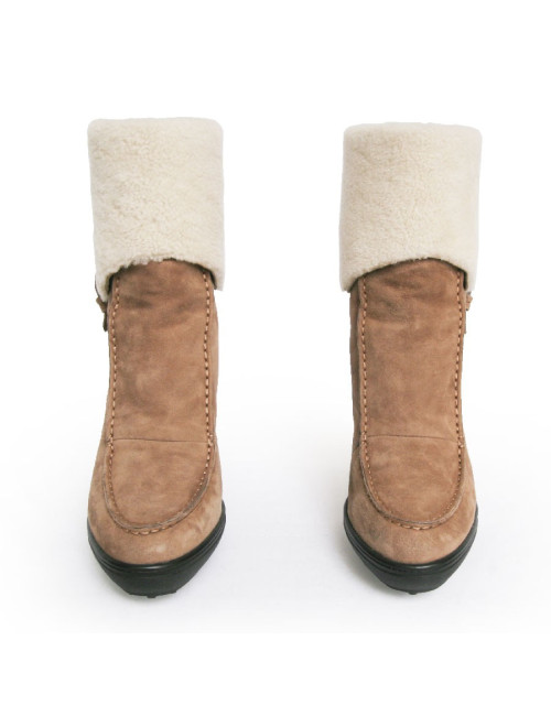 Boots TOD'S T 38.5 peau retournée