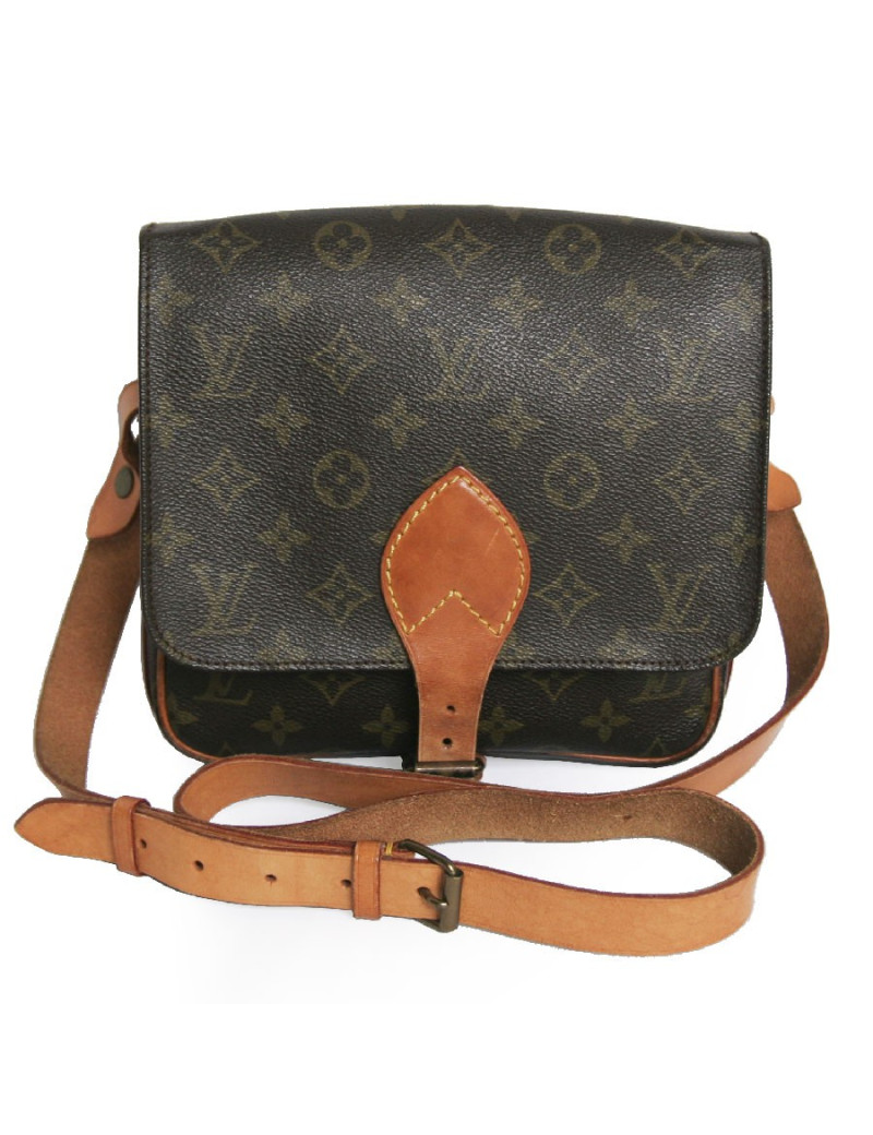 Sac "cartouchière" LOUIS VUITTON toile monogram PM