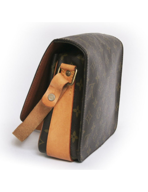 Sac "cartouchière" LOUIS VUITTON toile monogram PM
