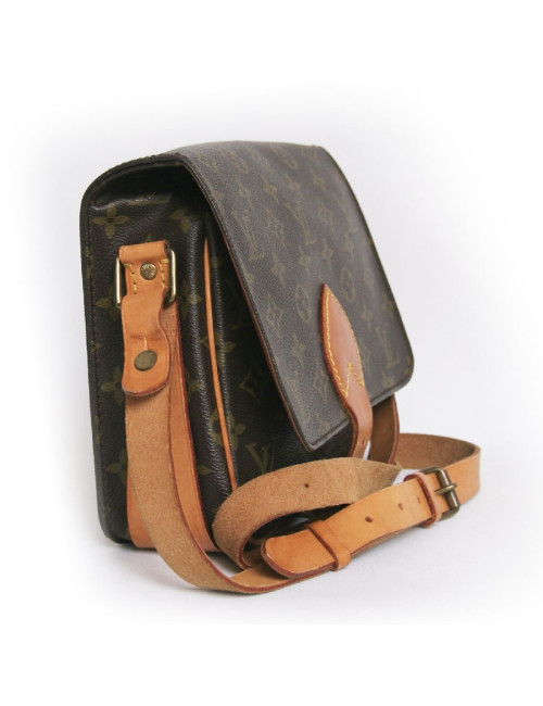 Sac "cartouchière" LOUIS VUITTON toile monogram PM