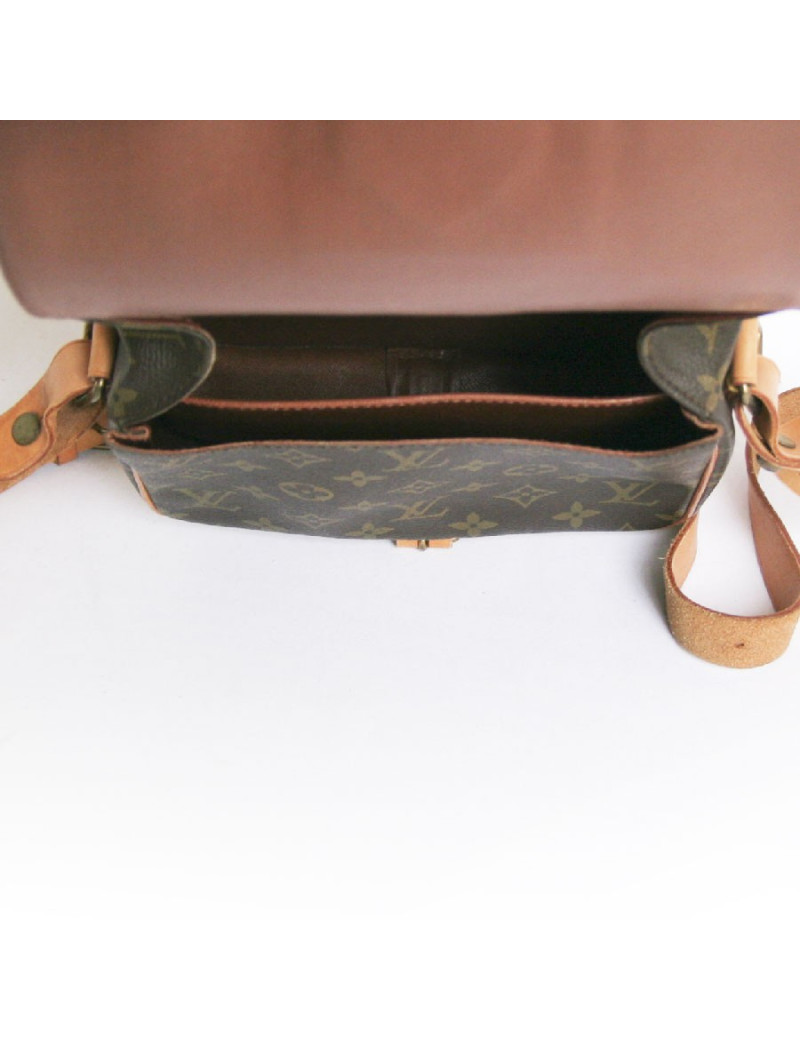 Sac "cartouchière" LOUIS VUITTON toile monogram PM