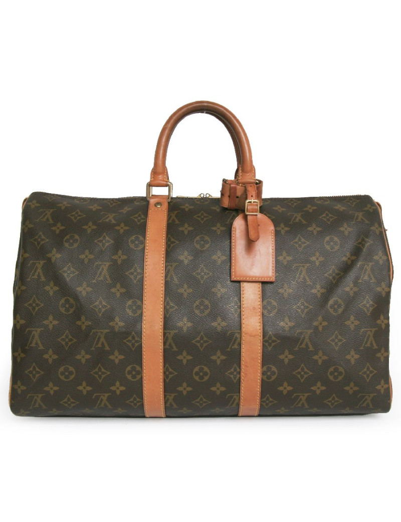 Sac keepall 45 LOUIS VUITTON toile monogram