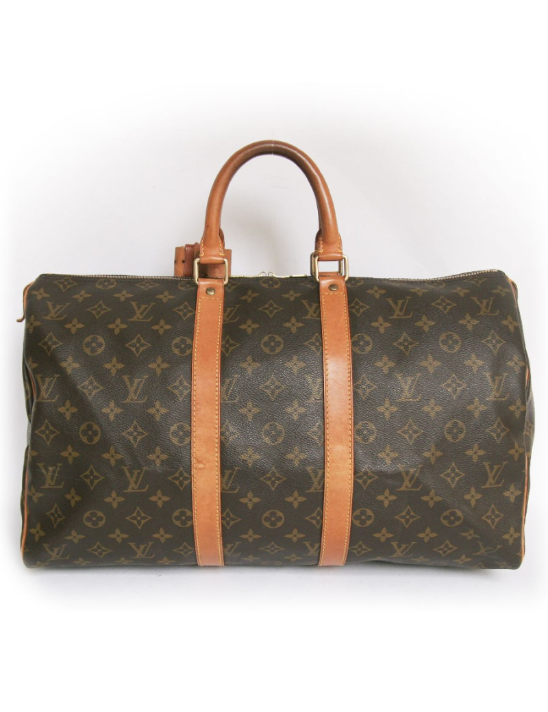 Sac keepall 45 LOUIS VUITTON toile monogram