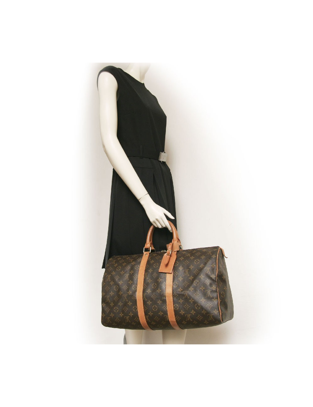 Sac keepall 45 LOUIS VUITTON toile monogram