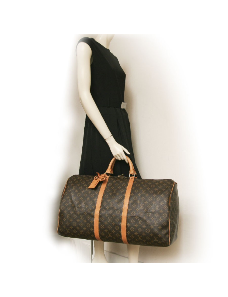 Sac keepall 60 LOUIS VUITTON toile monogram