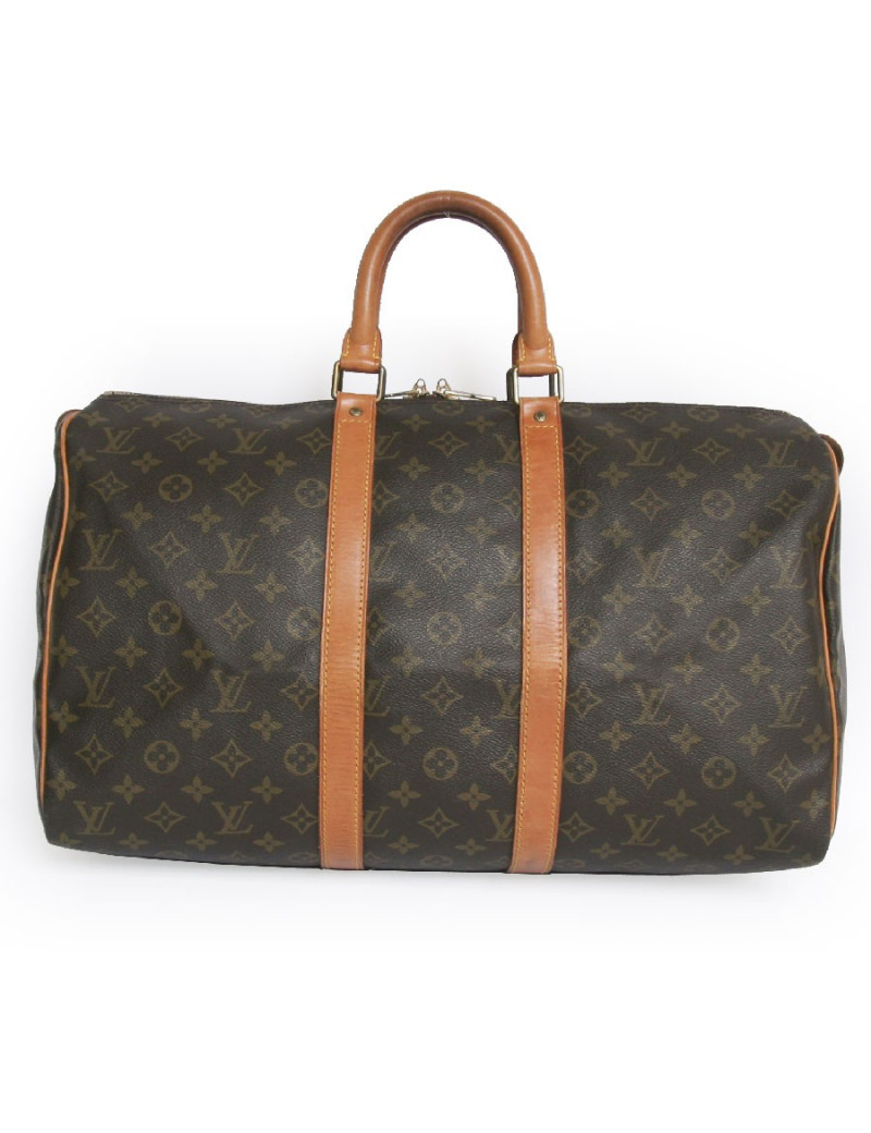 Sac keepall 45 LOUIS VUITTON toile monogram