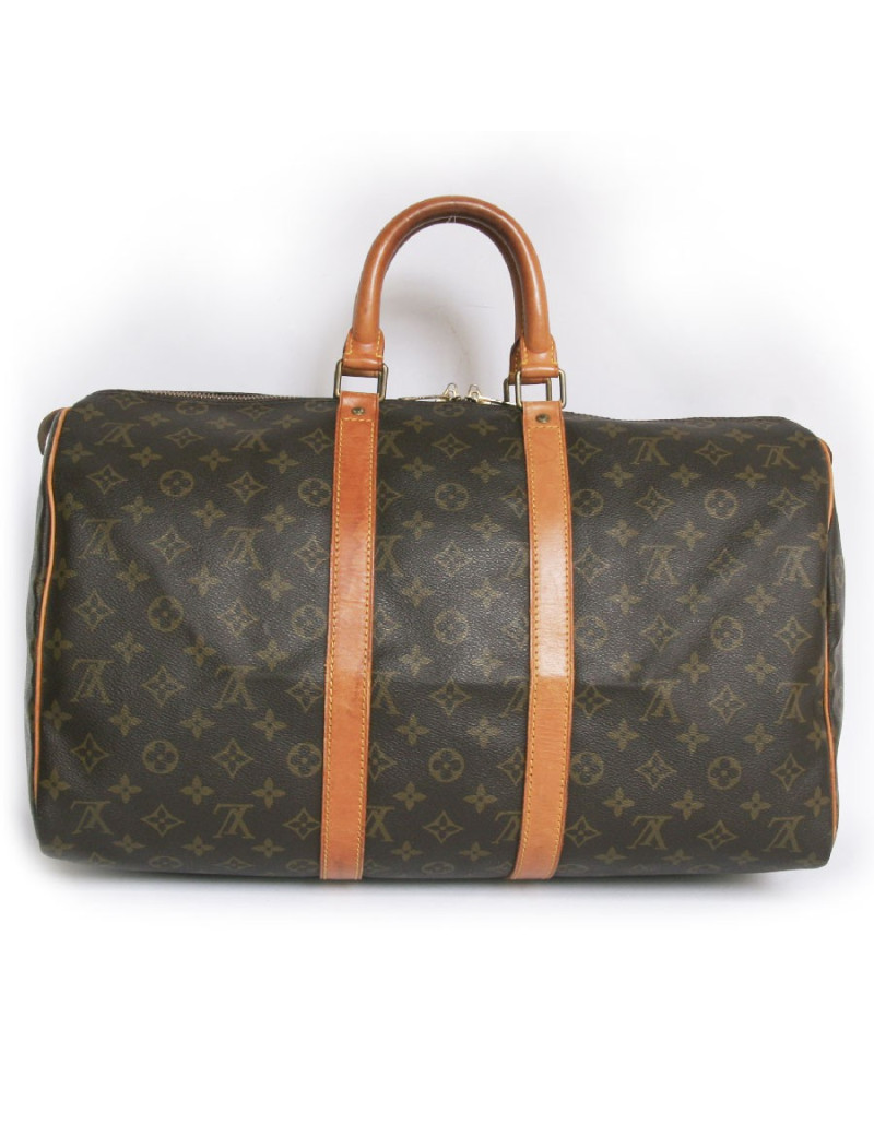 Sac keepall 45 LOUIS VUITTON toile monogram