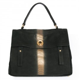 Bag "Muse 2" YVES SAINT LAURENT two-tone black and gold