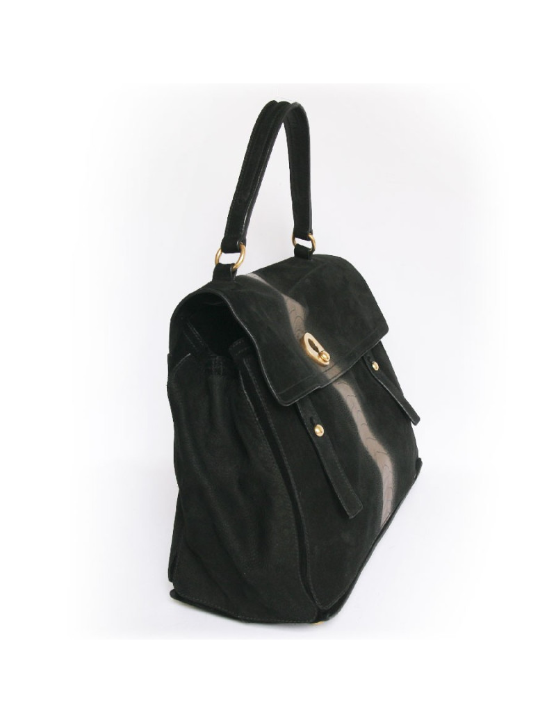 sac YVES SAINT LAURENT  bicolore noir et doré