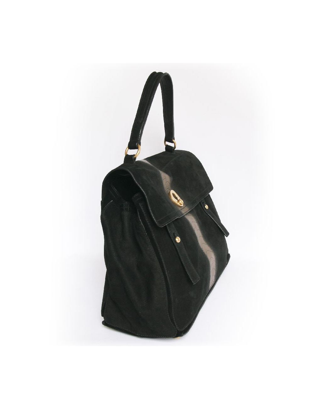sac YVES SAINT LAURENT  bicolore noir et doré