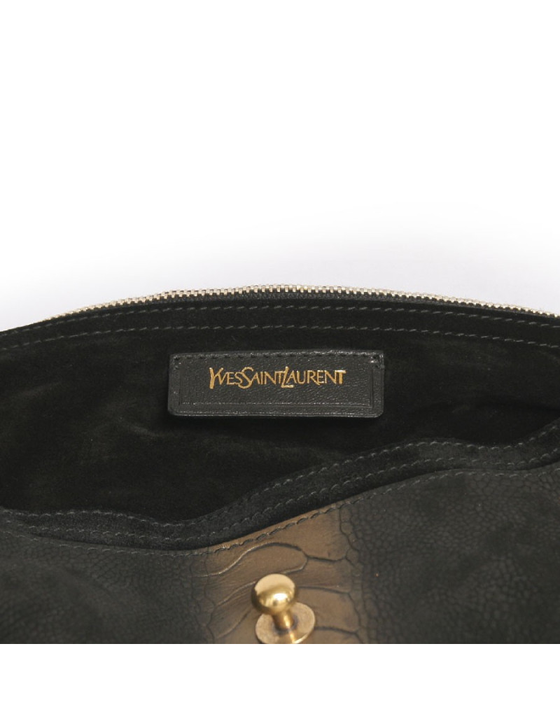 sac YVES SAINT LAURENT  bicolore noir et doré