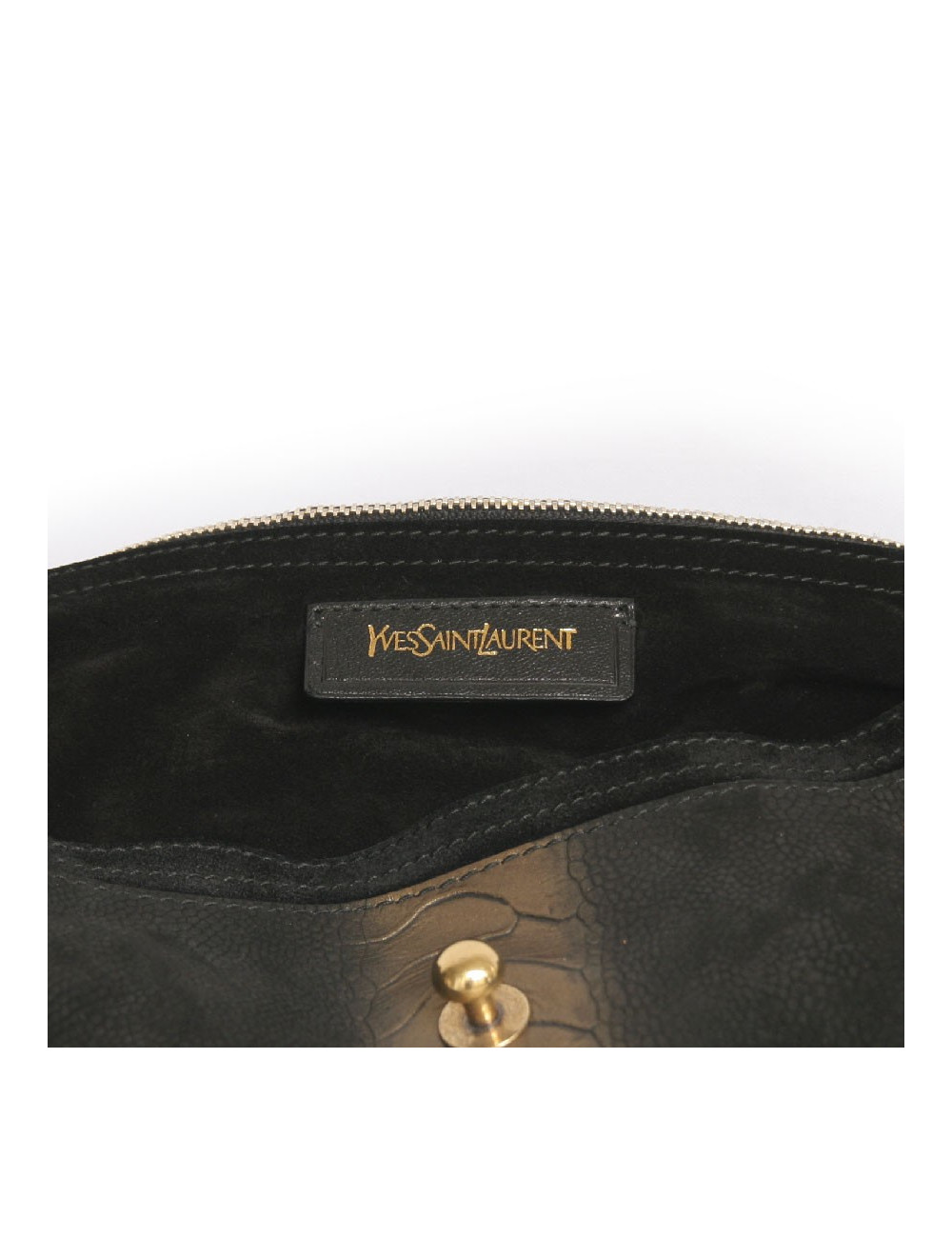 sac YVES SAINT LAURENT  bicolore noir et doré