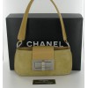 Small beige suede CHANEL bag
