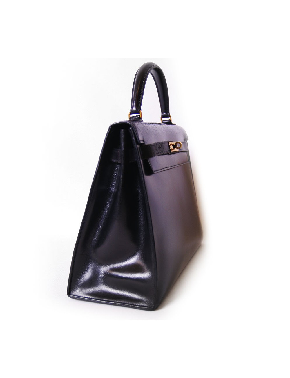 Kelly 32 HERMES cuir box noir 