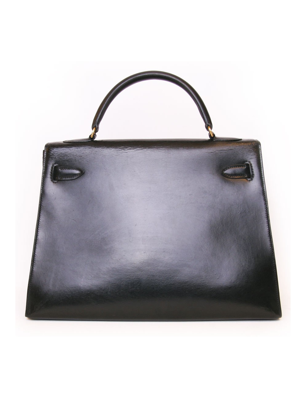 Kelly 32 sellier HERMES cuir box noir 