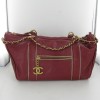 Red leather CHANEL bag