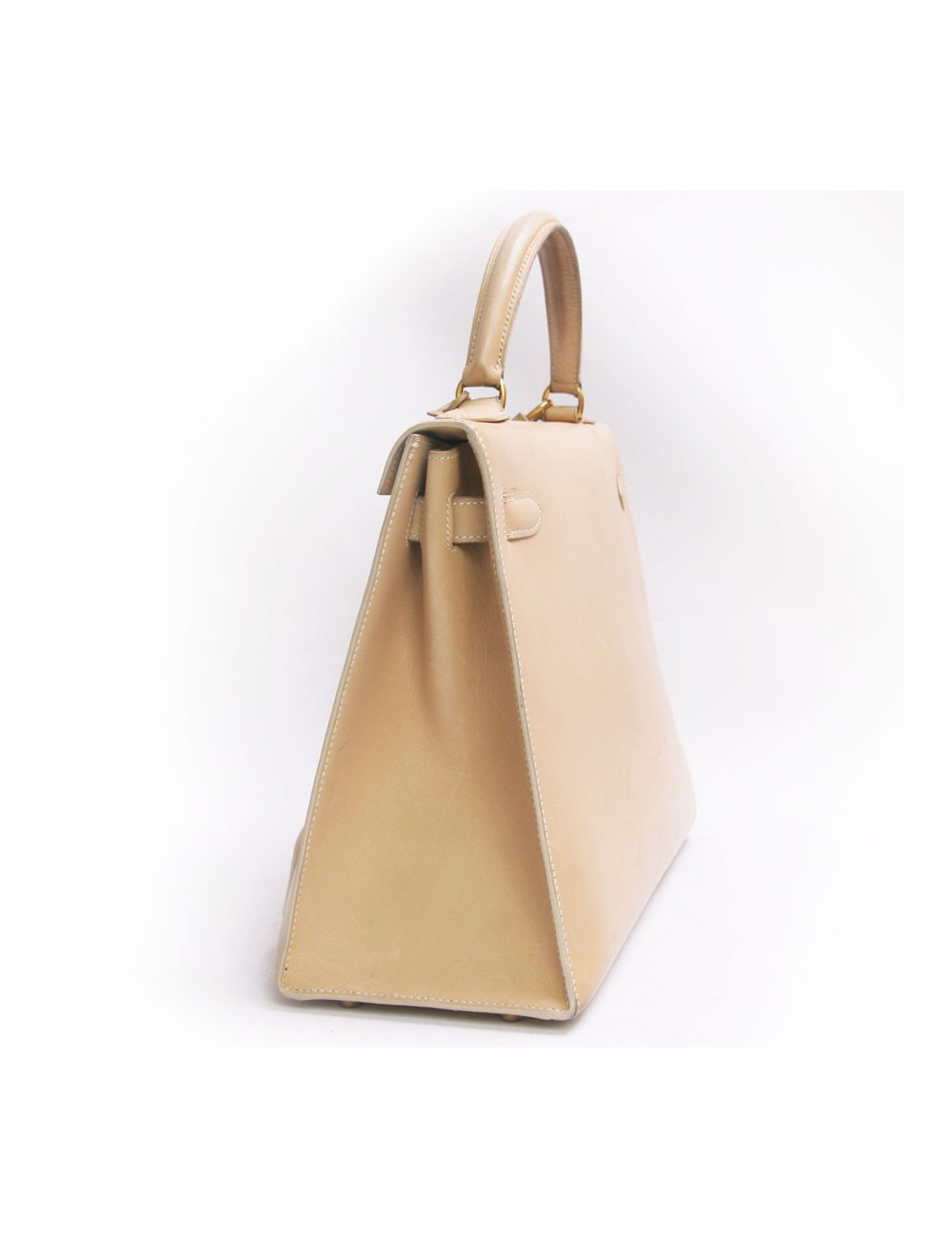 Sac Kelly 32 HERMES cuir box sable