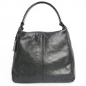 CHANEL wallet black soft leather bag