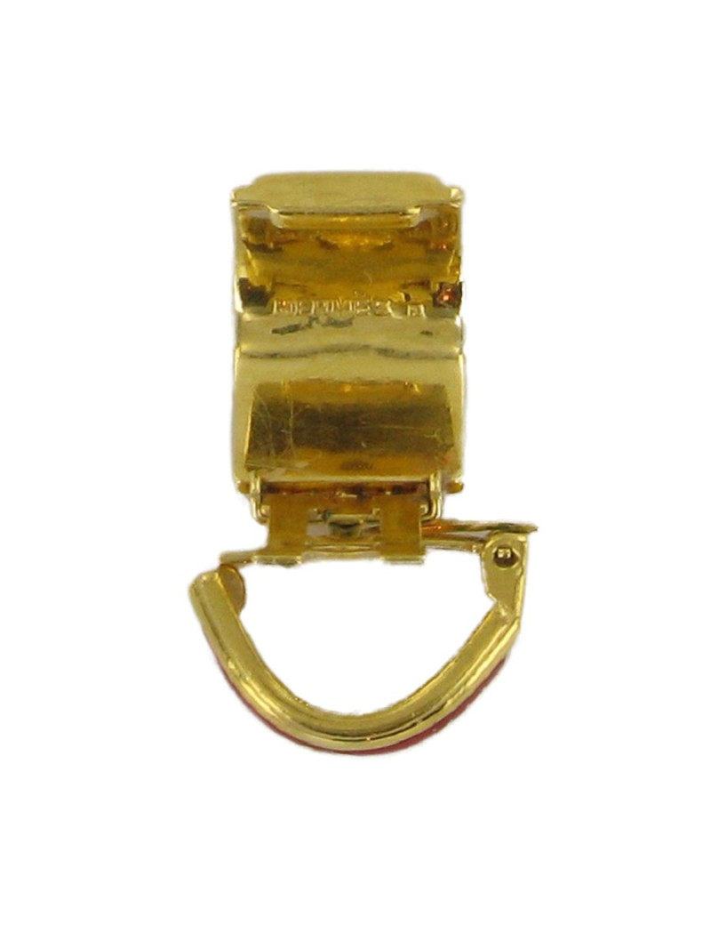 HERMES enamel ear clips