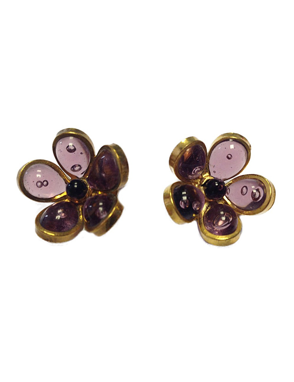 Marguerite de Valois Parma glass paste clips