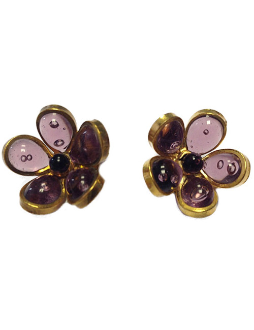 Marguerite de Valois Parma glass paste clips