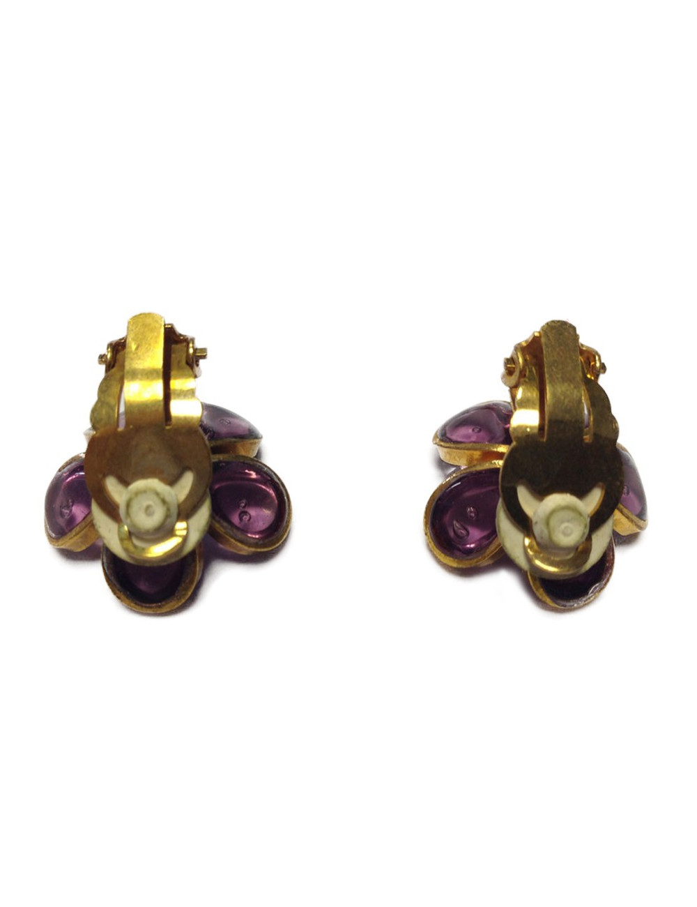 Marguerite de Valois Parma glass paste clips