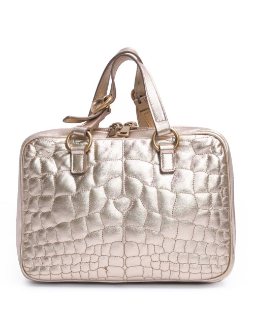 Mini sac YVES SAINT LAURENT cuir doré